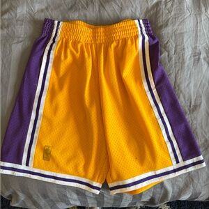 Mitchell & Ness Yellow Hardwood Classics NBA Shorts